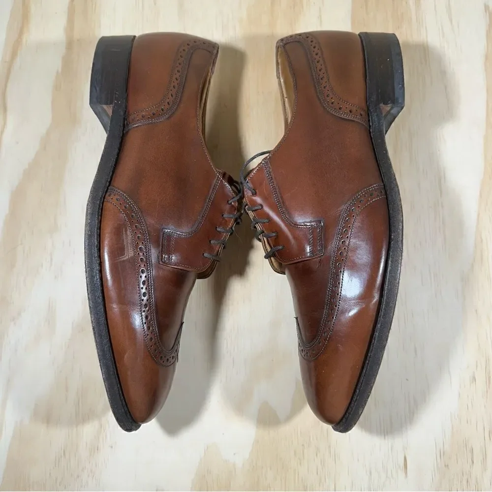 Johnston & Murphy Brown Leather Lace Up Shoes Men’s Size 9.5 D